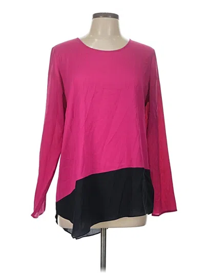 Pre-owned The Limited Long Sleeve Blouse In Pink