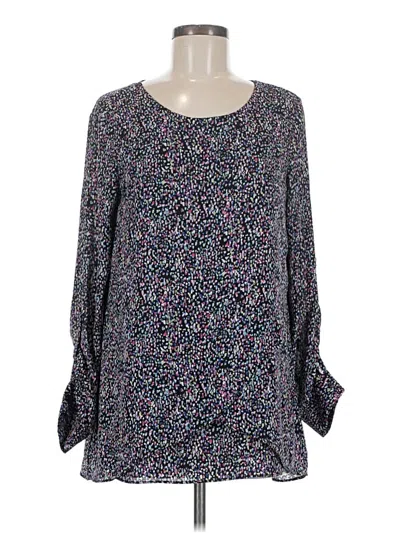 Pre-owned The Limited Long Sleeve Blouse In Purple