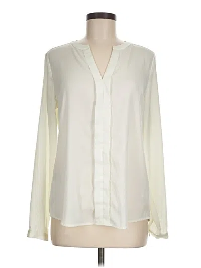 Pre-owned The Limited Long Sleeve Blouse In White