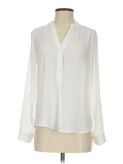 Pre-owned The Limited Long Sleeve Blouse In White