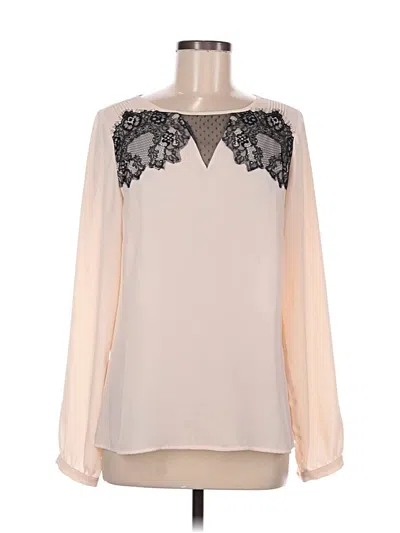 Pre-owned The Limited Long Sleeve Blouse In White