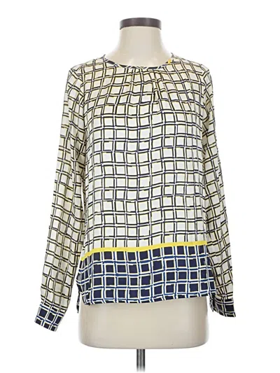 Pre-owned The Limited Long Sleeve Blouse In Yellow
