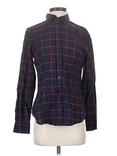 Pre-owned The Limited Long Sleeve Button Down Shirt In Blue