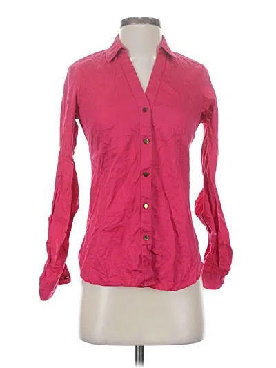 Pre-owned The Limited Long Sleeve Button Down Shirt In Pink