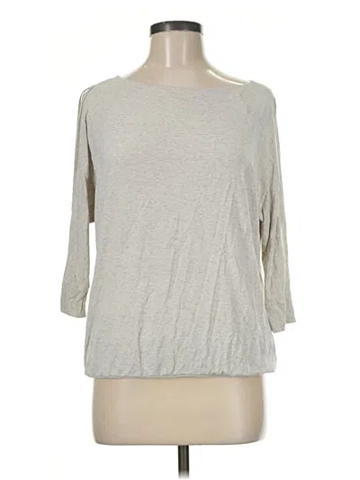 Pre-owned The Limited Long Sleeve Top Gray Crew Neck Tops