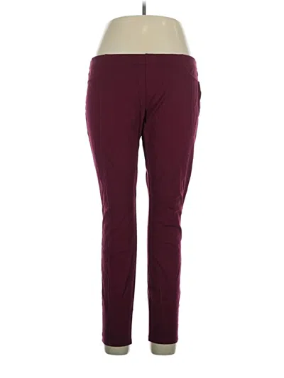 Pre-owned The Limited Outlet Active Pants In Burgundy