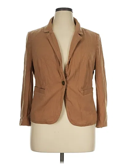 Pre-owned The Limited Outlet Blazer Jacket In Tan