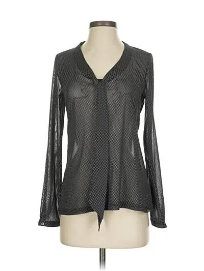 Pre-owned The Limited Outlet Long Sleeve Blouse In Gray