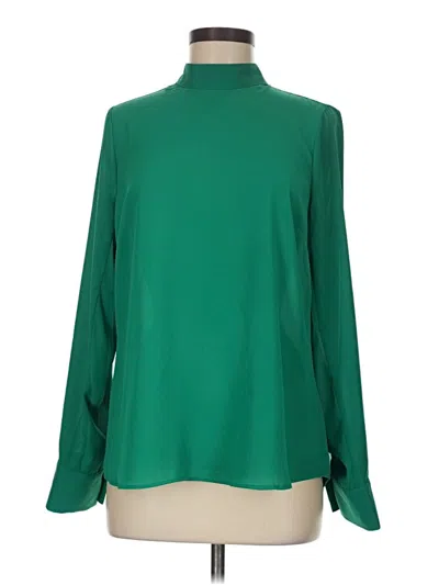 Pre-owned The Limited Outlet Long Sleeve Blouse In Green