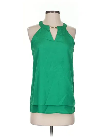 Pre-owned The Limited Outlet Sleeveless Blouse In Green