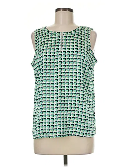Pre-owned The Limited Outlet Sleeveless Blouse In Green