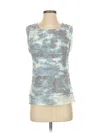 The Limited Outlet Sleeveless Top Blue Scoop Neck Tops In Blue
