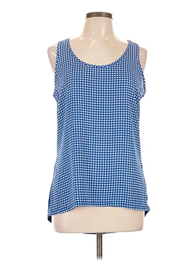 Pre-owned The Limited Outlet Sleeveless Top Blue Square Neckline Tops
