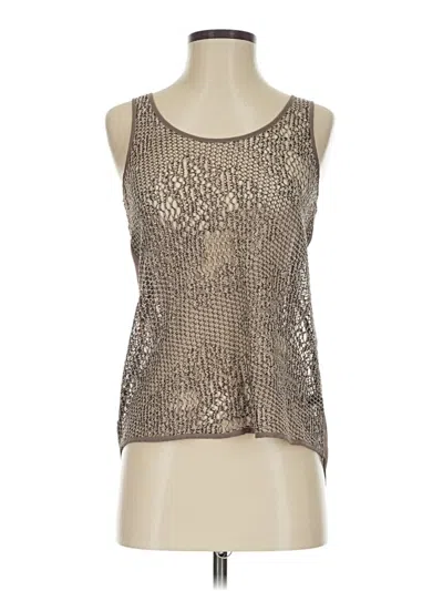Pre-owned The Limited Outlet Sleeveless Top Silver Halter Neckline Tops