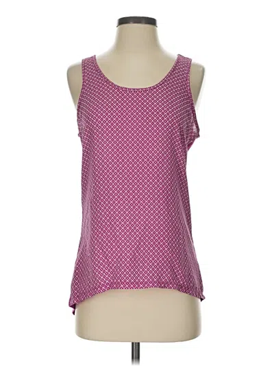 Pre-owned The Limited Outlet Tank Top Pink Square Neckline Tops