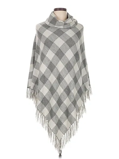 Pre-owned The Limited Poncho In Gray