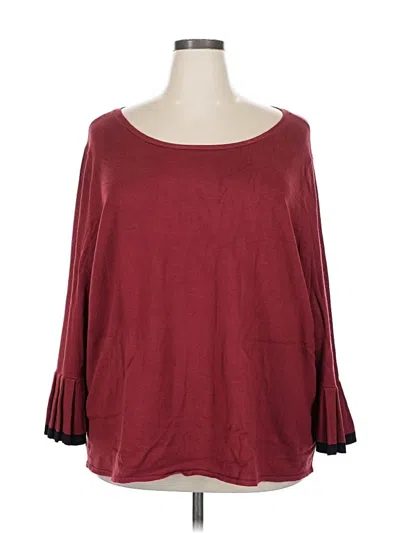 Pre-owned The Limited Pullover Sweater In Burgundy