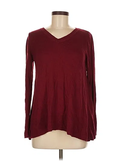 Pre-owned The Limited Pullover Sweater In Burgundy