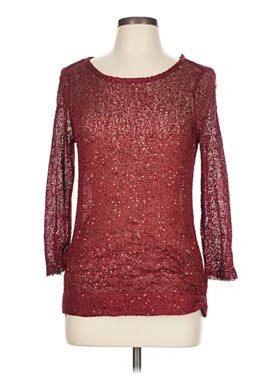 Pre-owned The Limited Pullover Sweater In Burgundy