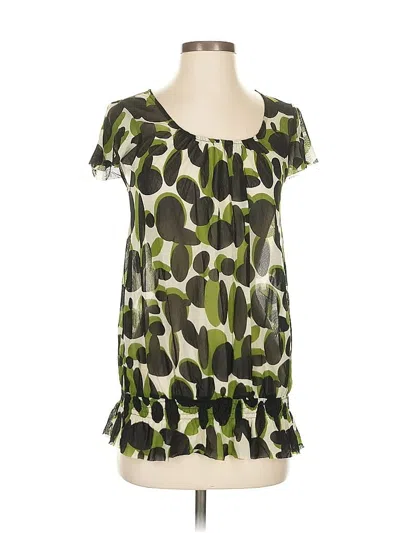 Pre-owned The Limited Short Sleeve Blouse In Black