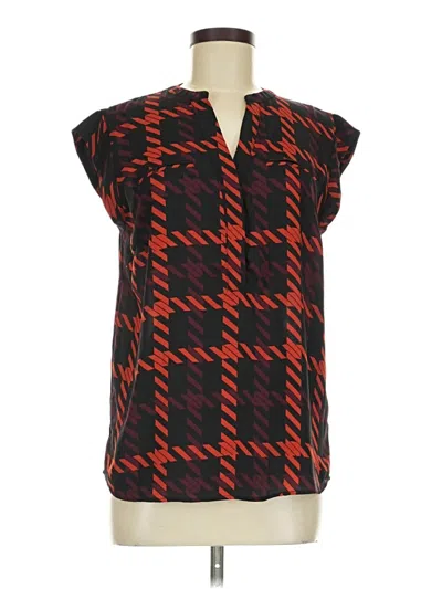 Pre-owned The Limited Short Sleeve Blouse In Black