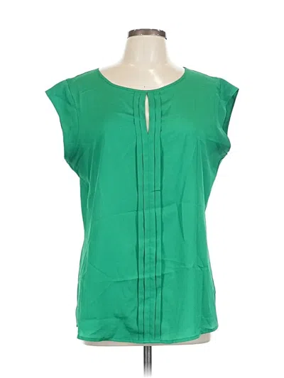 Pre-owned The Limited Short Sleeve Blouse In Green