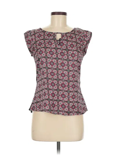 Pre-owned The Limited Short Sleeve Blouse In Pink