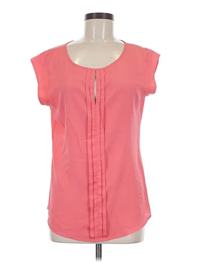 Pre-owned The Limited Short Sleeve Blouse In Pink