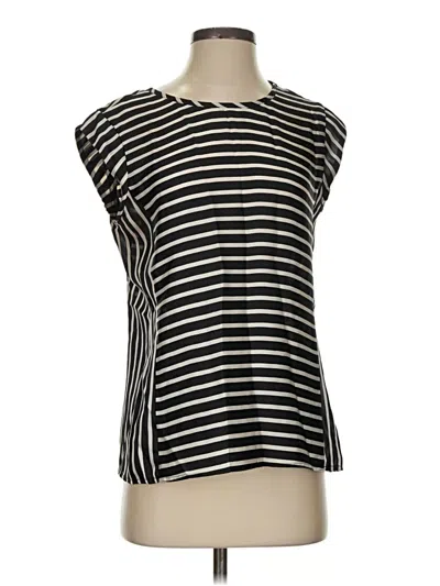 Pre-owned The Limited Short Sleeve Top Black Boatneck Tops