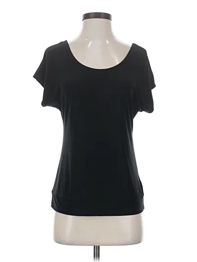 Pre-owned The Limited Short Sleeve Top Black Scoop Neck Tops