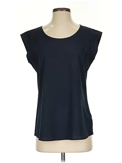 Pre-owned The Limited Short Sleeve Top Black Scoop Neck Tops