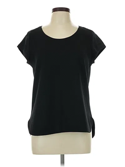 Pre-owned The Limited Short Sleeve Top Black Scoop Neck Tops