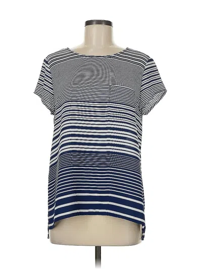 Pre-owned The Limited Short Sleeve Top Blue Boatneck Tops