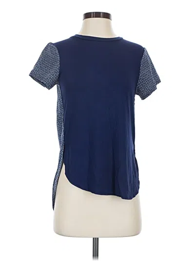 Pre-owned The Limited Short Sleeve Top Blue Crew Neck Tops