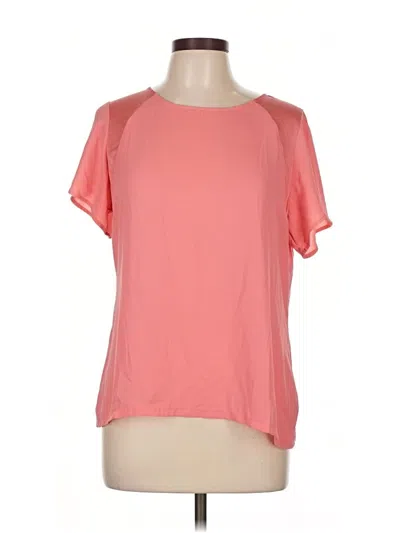 Pre-owned The Limited Short Sleeve Top Pink Scoop Neck Tops