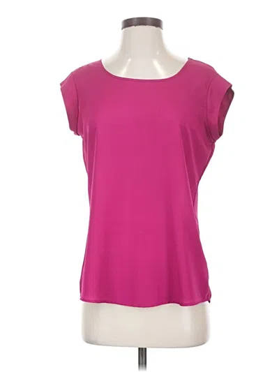 Pre-owned The Limited Short Sleeve Top Pink Scoop Neck Tops