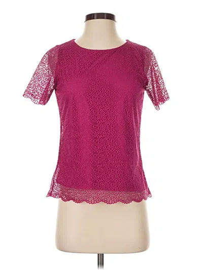Pre-owned The Limited Short Sleeve Top Pink Sweetheart Neckline Tops
