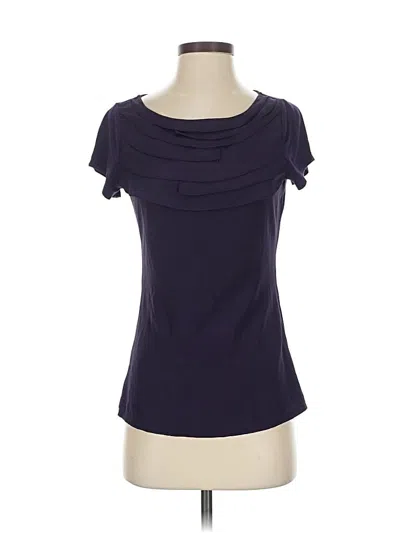 Pre-owned The Limited Short Sleeve Top Purple Cowl Neck Tops