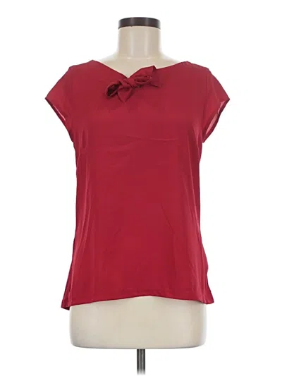 Pre-owned The Limited Short Sleeve Top Red Cowl Neck Tops