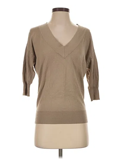 Pre-owned The Limited Silk Pullover Sweater In Tan