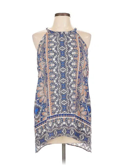 Pre-owned The Limited Sleeveless Blouse In Blue