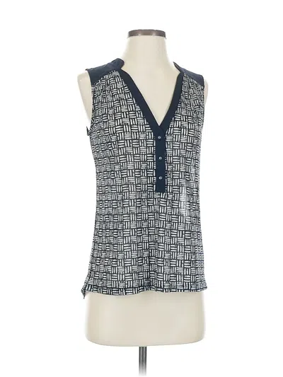 Pre-owned The Limited Sleeveless Blouse In Blue