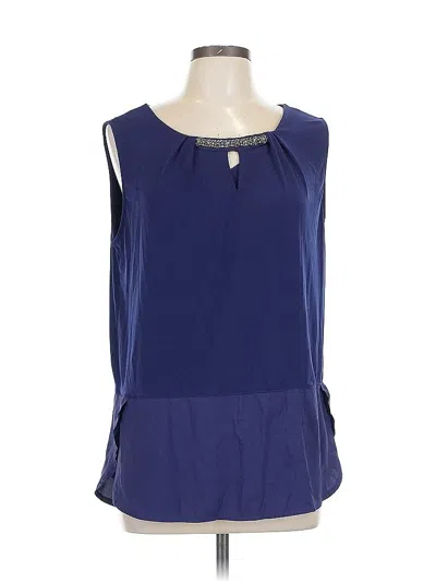 Pre-owned The Limited Sleeveless Blouse In Blue