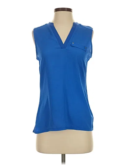 Pre-owned The Limited Sleeveless Blouse In Blue