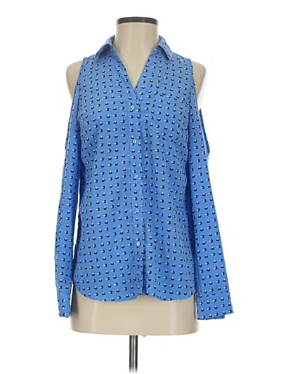 Pre-owned The Limited Sleeveless Blouse In Blue