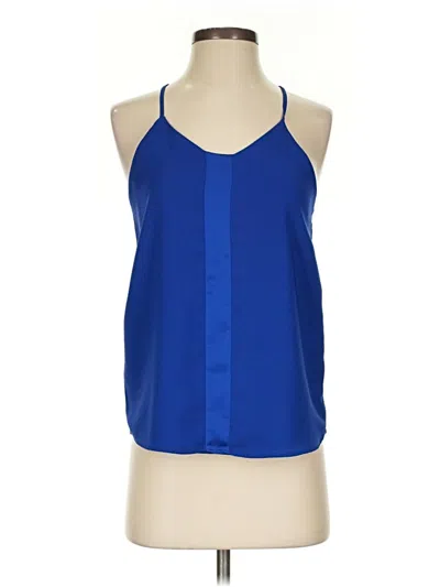 Pre-owned The Limited Sleeveless Blouse In Blue