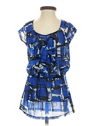 Pre-owned The Limited Sleeveless Blouse In Blue