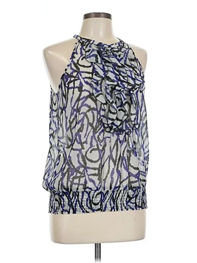 Pre-owned The Limited Sleeveless Blouse In Blue