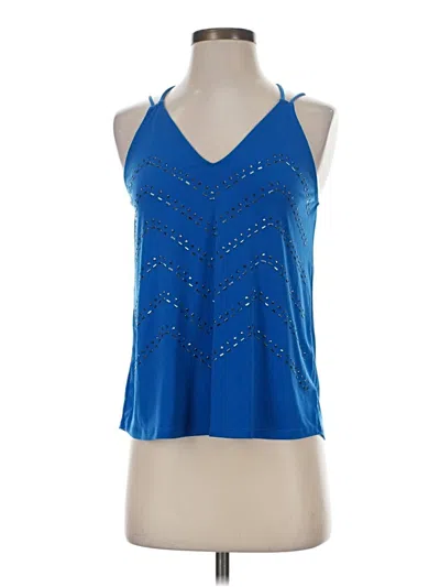 Pre-owned The Limited Sleeveless Blouse In Blue