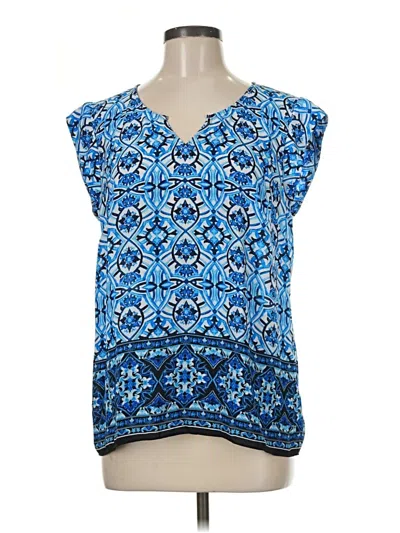 Pre-owned The Limited Sleeveless Blouse In Blue